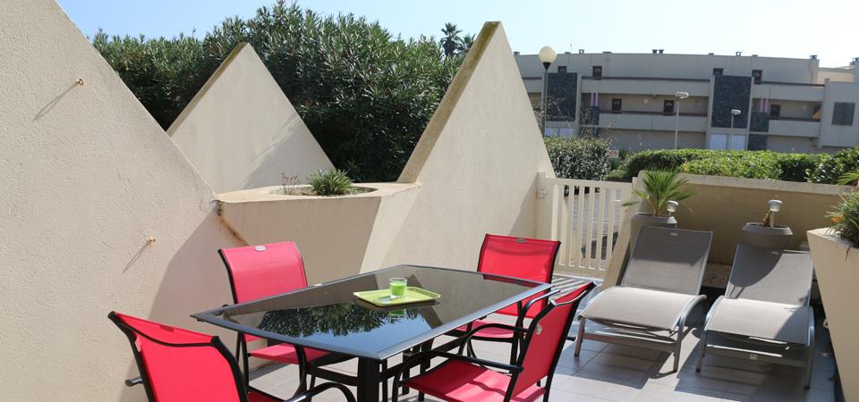 our accomodation in naturist rental by week residence  Heliopolis: RESID real estate Cap d’Agde
