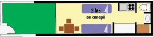 Mini studio 2�personnes