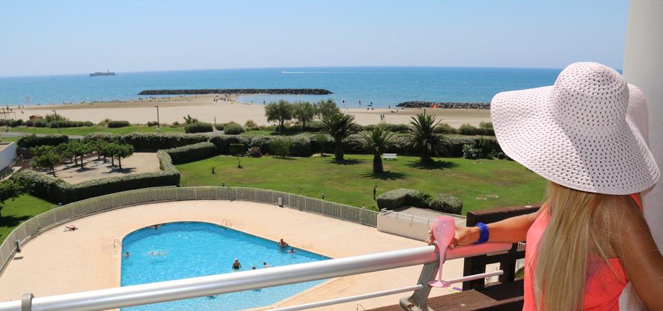 Unsere Ferienwohnungen : Immobilien Cap d'Agde, RESID' Agentur, Ferienwohnung FKK-Dorf